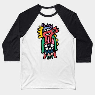 Cool Funny Good Monster Street Art Graffiti Baseball T-Shirt